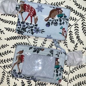 NWT Vera Bradley Zip ID Case - Merry Mischief Snow Day